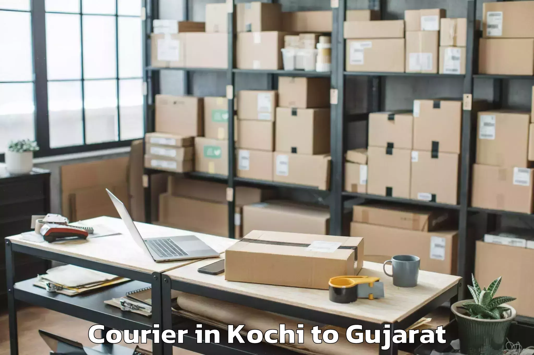 Leading Kochi to Anjar Courier Provider